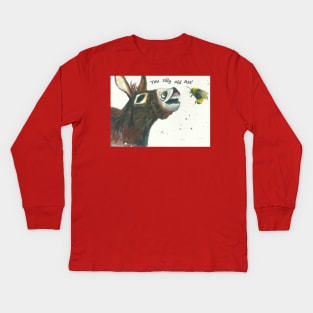 Silly Donkey, "You silly old Ass!" Kids Long Sleeve T-Shirt